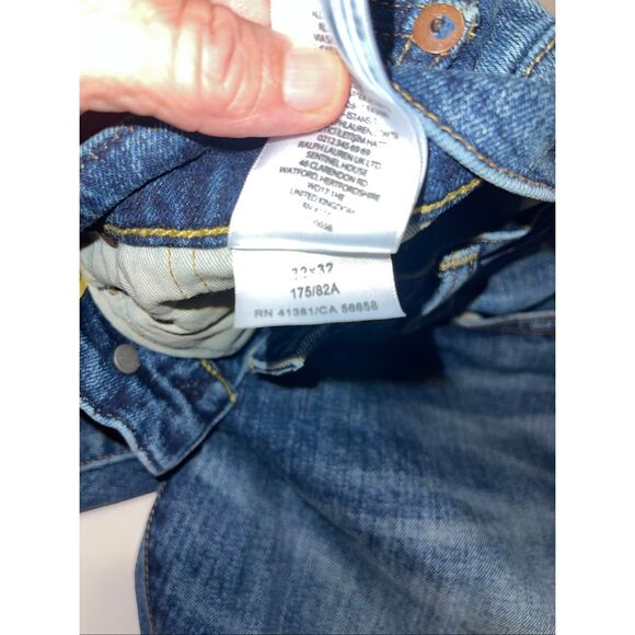 Polo Ralph Lauren The Sullivan Slim Jeans Mens Size 32x32 Blue Denim Stretch But - Picture 6 of 11